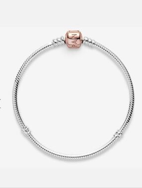 Pandora Moments Two-Tone Snake Chain Bracelet